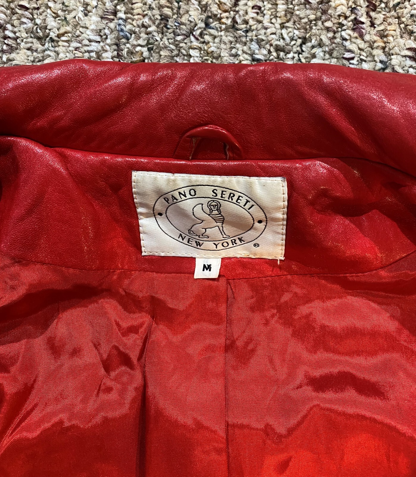 Ladies Red leather Fashion lamb skin jacket eBay