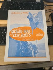 Richard Holt Ten Days Silent Film Pressbook 1925 Gerson Pictures Duke Worne