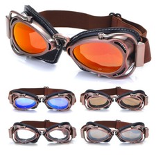 Motorcycle Retro Vintage Goggles Eyewear Cruiser Aviator Pilot Motorcross CO