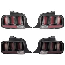 Clearsmoked Lens Led Tail Lights Brake Lamp For Ford Mustang 2005-2009