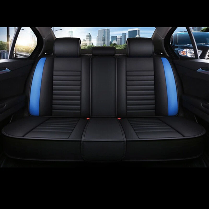 For Jeep Universal Car Seat Covers Full Set Waterproof Faux Leather Protection Foto 4 de 4