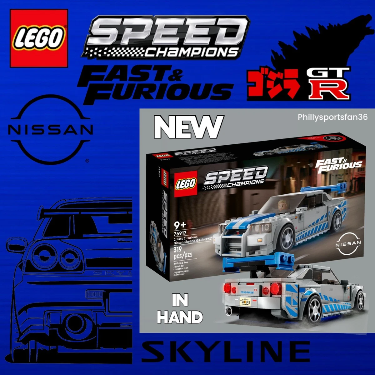 Lego Speed Champions Set 76917 Fast & Furious Nissan Skyline GT-R