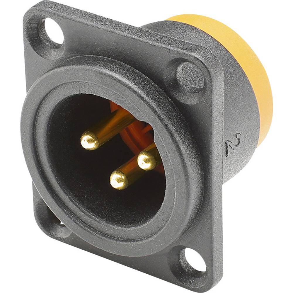 Hicon HI-X3DM-HD-B XLR-Steckverbinder, Фланцевый штекер для использования: ул. Шварца, 3, 1.