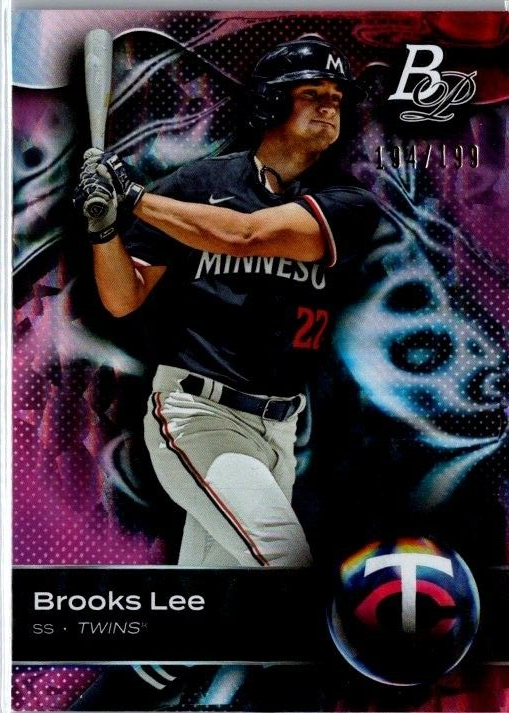 2023 Bowman Platinum BROOKS LEE #TOP-72 Pink Ice Foil /199 TWINS