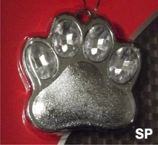 Paw Print Auto Pendant / Keychain / Charm - add some bling to your rear view key