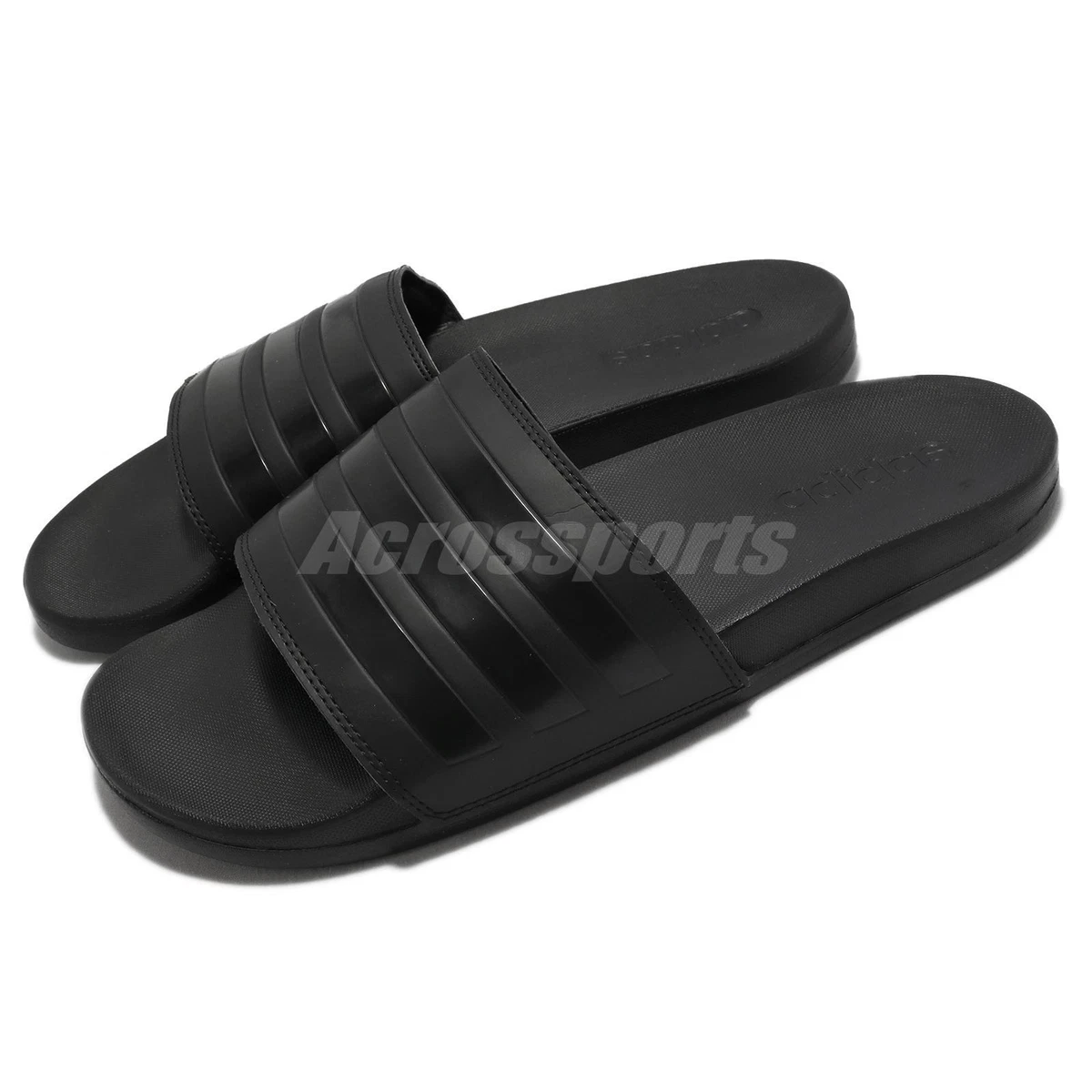 adidas Adilette Comfort Core Black Slip On Sandals Slippers GZ5896 | eBay