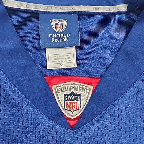 Maglia uomo Hakeem Nicks New York Giants #88 Reebok On Field cucita taglia 50 - Foto 4 di 16