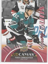 2021-22 Upper Deck Young Guns Canvas Parallel Ivan Chekhovich YG RC #C118 Sharks