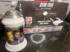 STAR TREK The Telephone TeleMania 1994 & 30th Anniversary Stein Final Frontier