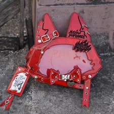 Girl Bow Cat Laser Ver Handbag Itabag Cosplay Messenger Bag Badge Doll Shows Bag