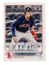 2022 Topps Update Series Jarren Duran RC Red Sox Rookie Debut Card #US118