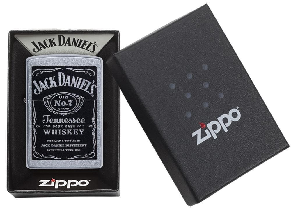 Zippo 24779, Jack Daniel's Tennessee Whisky Street Chrome Lighter