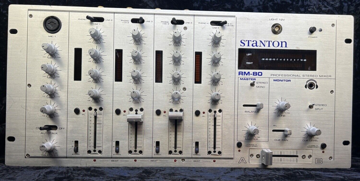 STANTON RM-80 Professional Sound Audio, Stereo DJ Mixer | eBay
