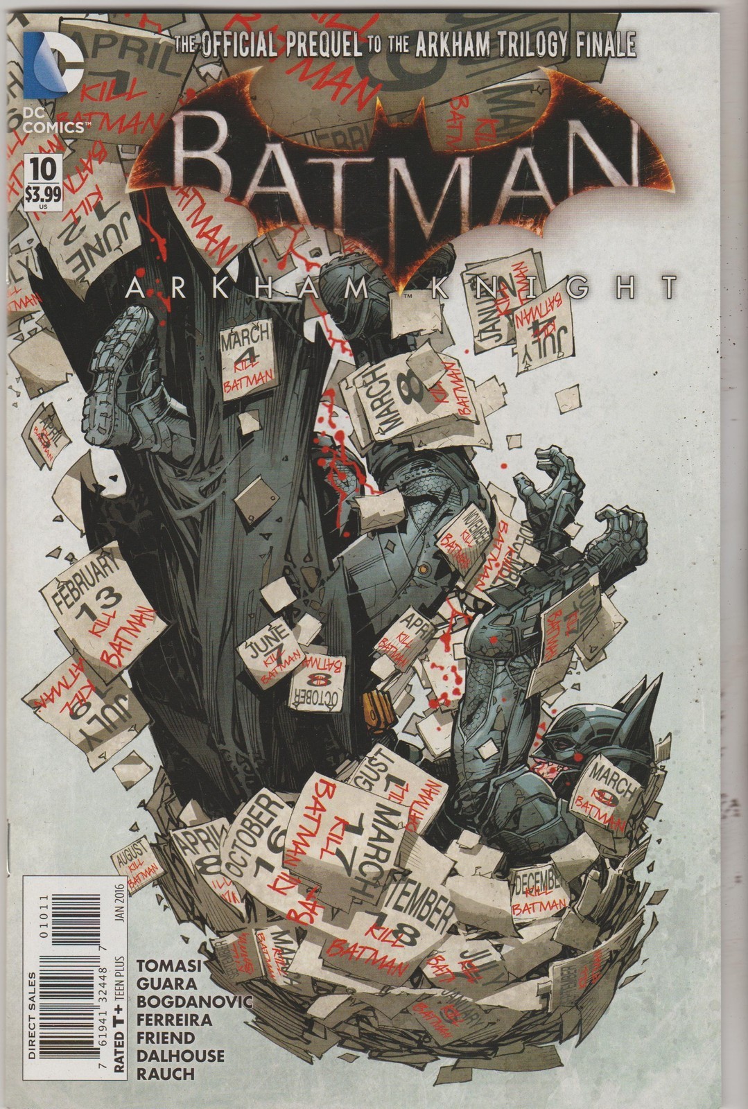 DC COMICS BATMAN ARKHAM KNIGHT #10 JANUARY 2016 1ST PRINT NM