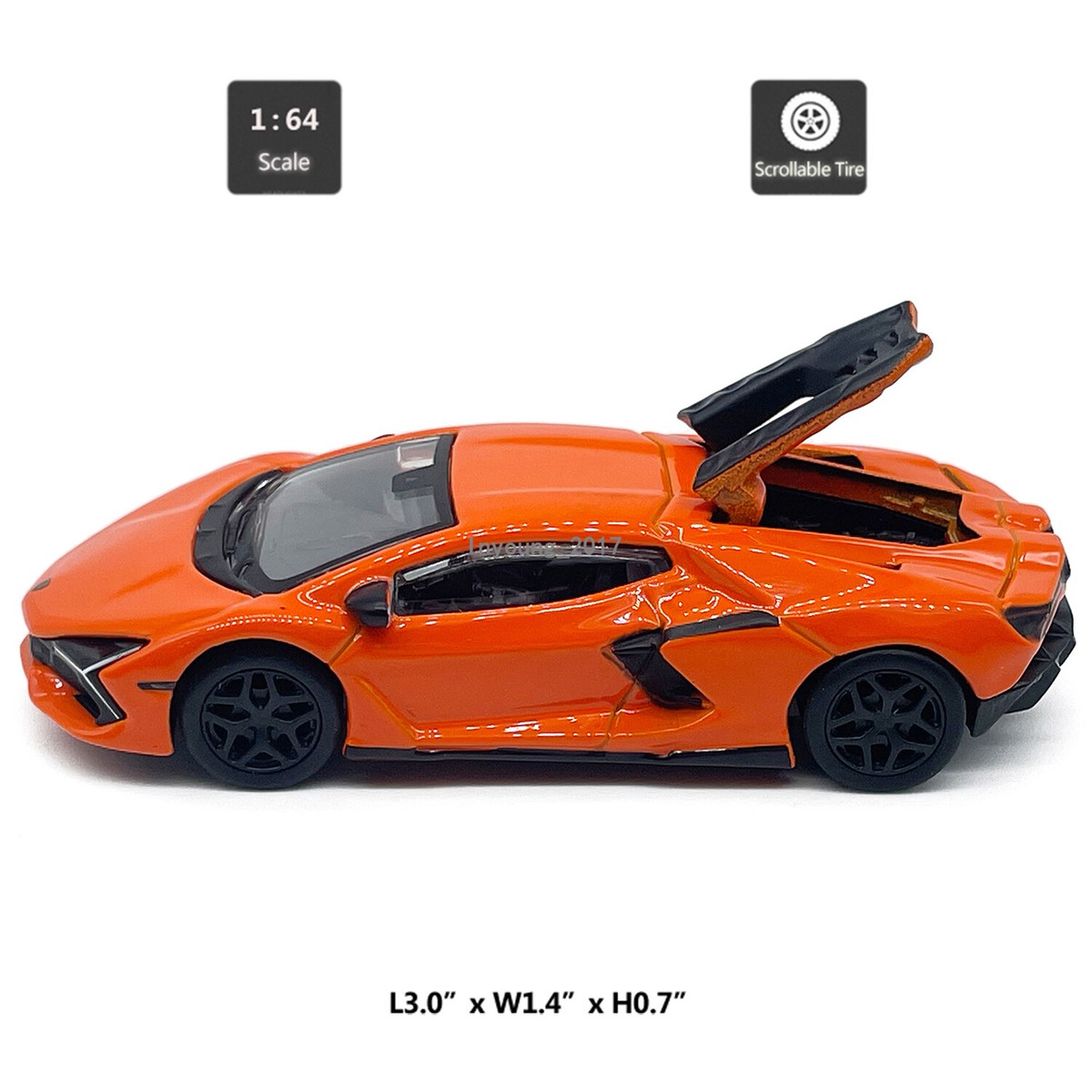 1:64 2024 Lamborghini Revuelto Model Car Diecast Toy Vehicle Toys
