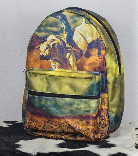 Western Charro Rodeo Mochila Vaquera Vaquera Occidental MINI Mochila Impermeable - Imagen 2 de 3