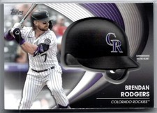 2022 Topps Commemorative Batting Helmet Relics #BH-BR Brendan Rodgers Colorado