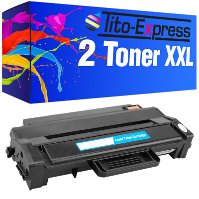 2x Toner XXL PlatinumSerie für Samsung MLT-D103L MLTD103L MLT-D 103 L MLTD 103 L