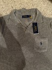 Polo Ralph Lauren Cotton Blend Terry Polo Shirt. Men’s M - Grey. NWT.