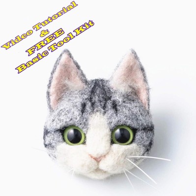 DIY Needle Felting Kit with Basic Tools,Kit for Small, Black 
