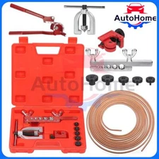 Brake Line Pipe Repair Kit 3/16 25ft Copper Pipe Flaring Tools 20 Nuts Fittings
