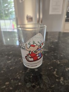 1991 Babar Collector Drinking Glass - France - Rare - L. De Brunhoff Elephant