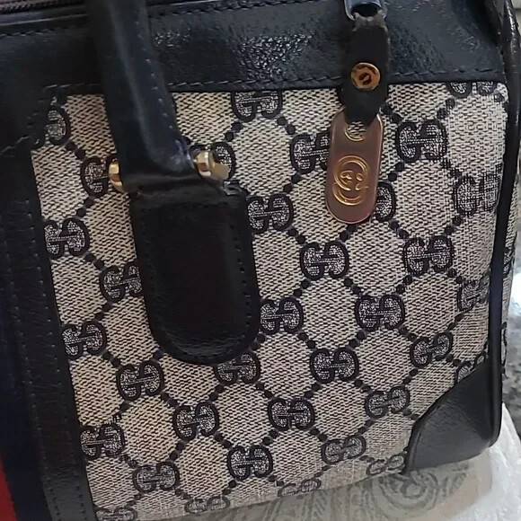 GUCCI SHERRY LINE MONOGRAM BAG & MATCHING GG STRAP~ VERY RARE! | eBay