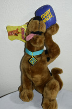 14 1/2" tall VINTAGE SCOOBY-DOO plush animal with Scooby Snacks Doll EUC