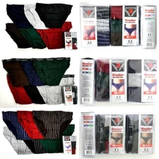 3 6 12 Knocker Men's Bikini Briefs Boxer Underwear Solid, Stripe, TBand S-XL 