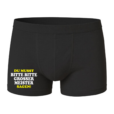 Boxer shorts men's underpants - you must please say great master!