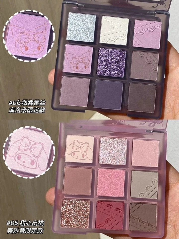 Sanrio x Pinkbear полночь Melokuro моя мелодия и Kuromi макияж блеск для губ тени для век - Изображение 4 из 4