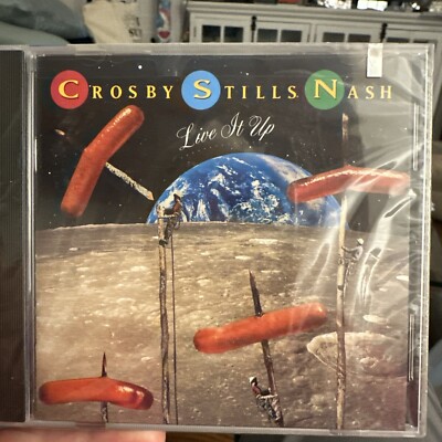 Crosby, Stills & Nash - Live It Up  CD Jun-1990, Atlantic (Label) Factory Sealed