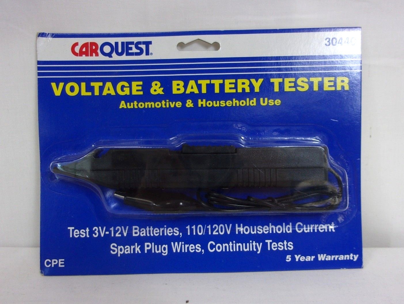 Carquest Voltage & Battery Tester Automotive & Household Use 30440