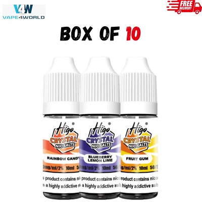 10 x Higo Nic Salt 10ML |10mg 20mg| Vape Juice Pack Of 10 - Free Fast  Dispatch | eBay UK