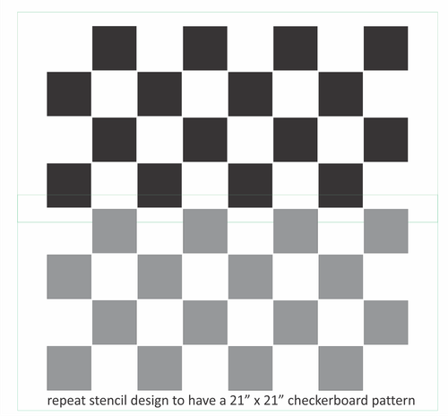 Joanie 12x24" STENCIL Checkerboard Gameboard Sign 2.5" Check Country Family DIY - Picture 2 of 5