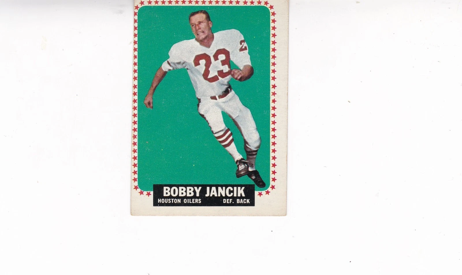 1964 TOPPS Football #77 Bobby Jancik Houston Oilers