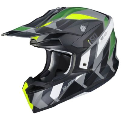 【美品】エイチジェーシー HJC i50 オフロードヘルメット　グレー／イエロー HJC ＼全品10%+1300円☆8/27(水)限定／ エイチジェイシー i50