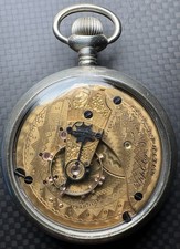 Waltham 18S 15J Grade Appleton Tracy Display Clear Back Pocket Watch Goldflash