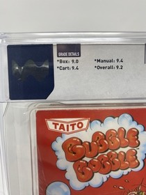 Bubble Bobble NES WATA 9.2 CIB 1988 Early Print Round SOQ Taito Classic