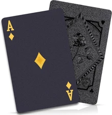 Playing Cards, Waterproof Cards, Plastic Playing Cards, Deck of Cards, Cool Blac