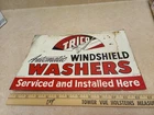 Original Vintage Trico Windshield Washers Dealer Sign Metal 13x9.25 In USA