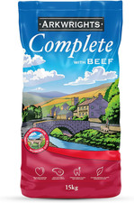 Complete with Beef Dry Dog Food 15Kg - Complete Nutrition for Working 1.60 per kilo