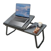 Laptop Desk Laptop Bed Table with Foldable Legs & Cup Slot Reading Holder