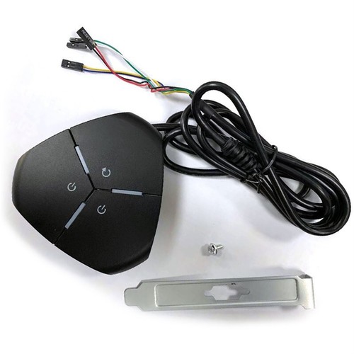 PC Power Button Easy Operation Small Lightweight ABS Glossy Desktop C FY - Afbeelding 4 van 11