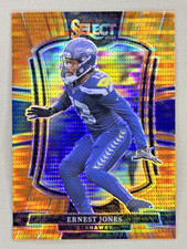 2025 Panini Select Ernest Jones FOTL Orange Pulsar /7 Seattle Seahawks #113