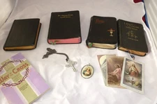 LOT OF 4 PRAYER BOOKS 1950, 1944, 1940 & 1953 CATHOLIC RELIGION