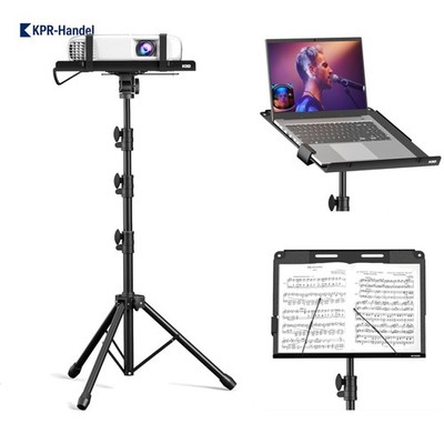 Stabiler Notenständer & Laptop Ständer   4 in 1 Beamer Halterung, 180° drehbar