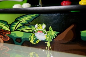 Doc and Pies Arcade Factory Tabletop Arcade - 516 Games (Green)