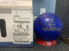 15# NIB 1st Quality Ebonite Spartan Bowling Ball 2-3 Pin 3.7 Top
