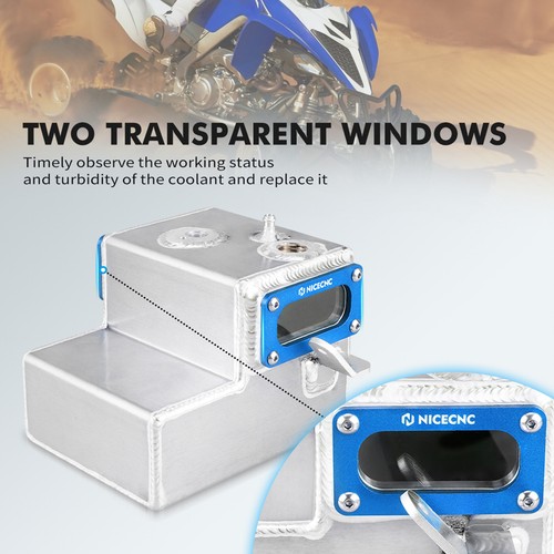 NICECNC 2.1L Oil Tank Reservoir Cooler Tank For Yamaha Raptor 700 700R 2013-2023 - Picture 3 of 12